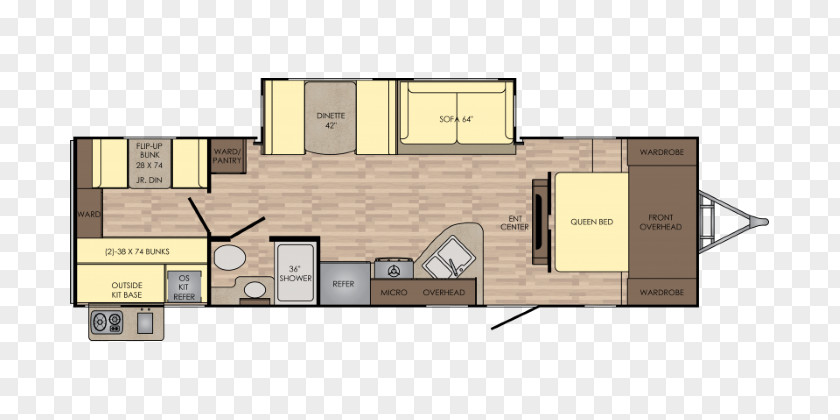 Trail Light Campervans Caravan Floor Plan Camping World Trailer PNG