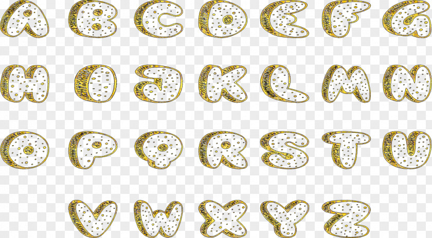 Alphabet Collection Body Jewellery Clothing Accessories Material PNG