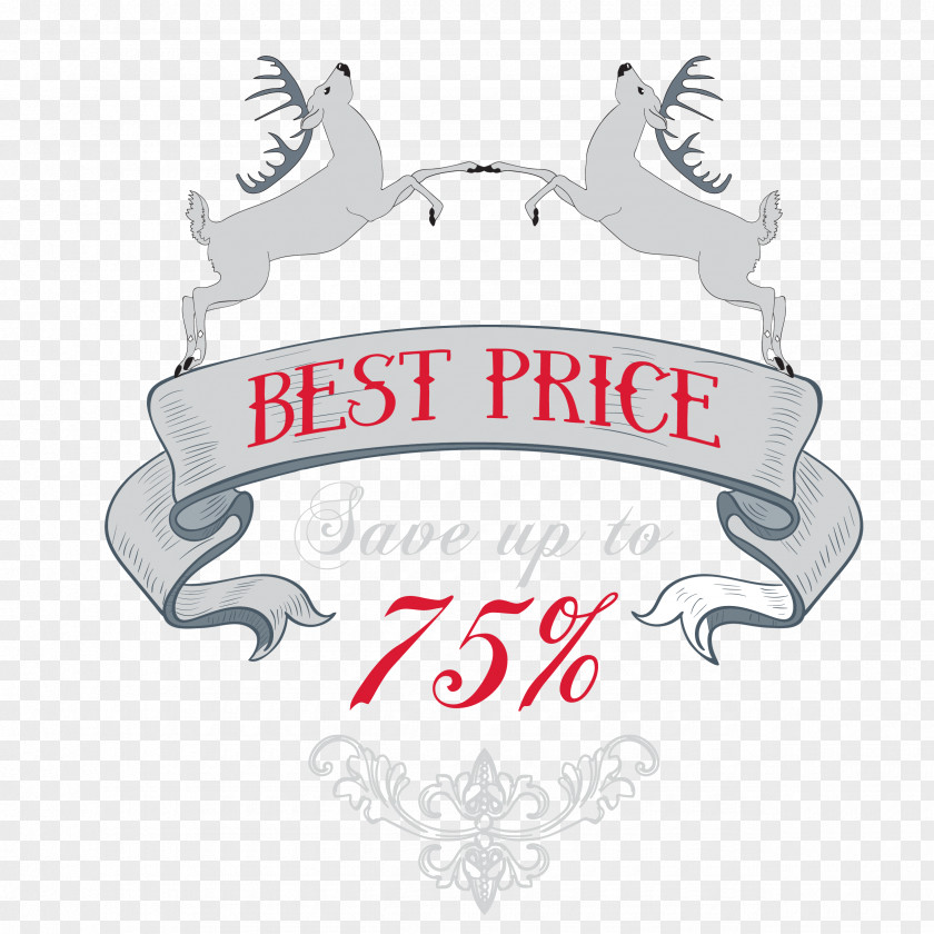 Elk Christmas Tag Discounts And Allowances PNG