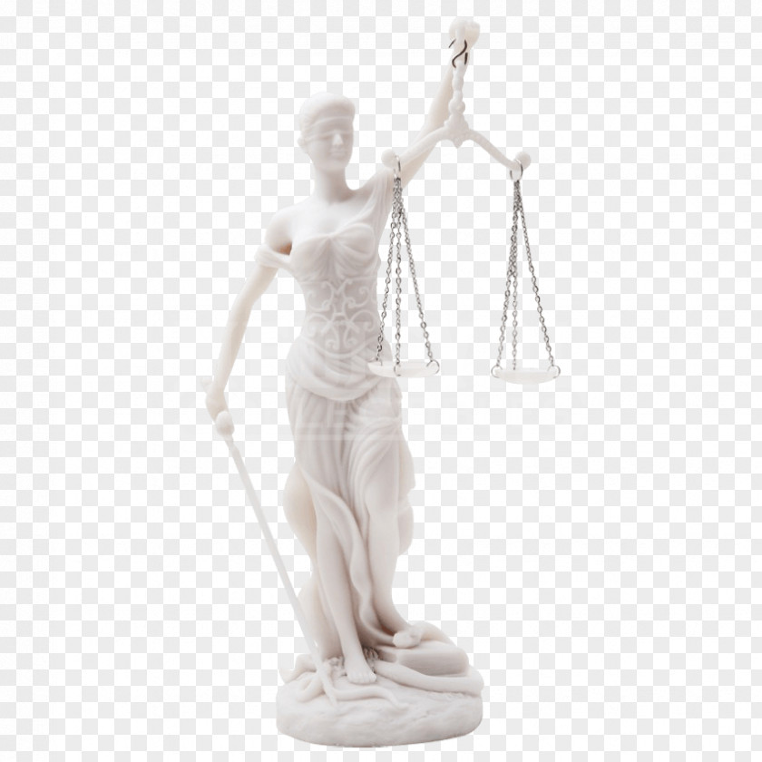 Lady Justice Figurine Statue Classical Sculpture PNG