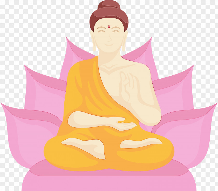 Meditation Pink Sitting Kneeling Physical Fitness PNG
