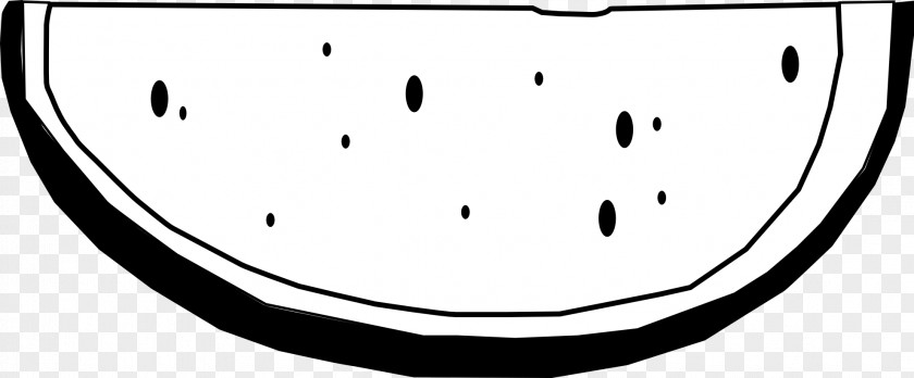 Melon Slice Cliparts Black And White Pattern PNG