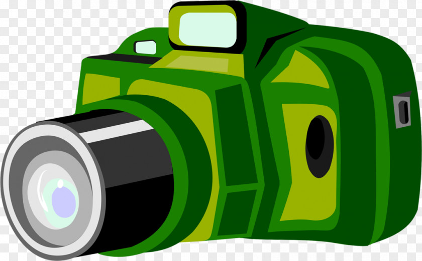 Green Painted Camera Digital Photography PNG