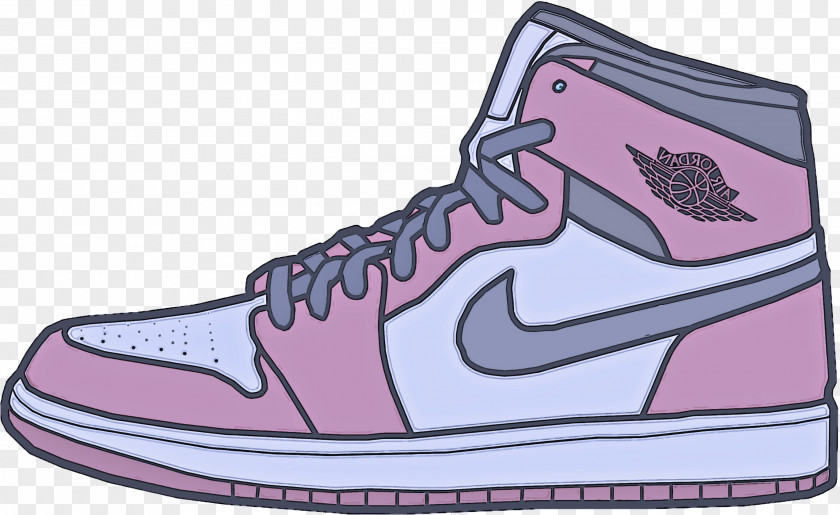 Skate Shoe Purple Footwear Sneakers White Pink PNG