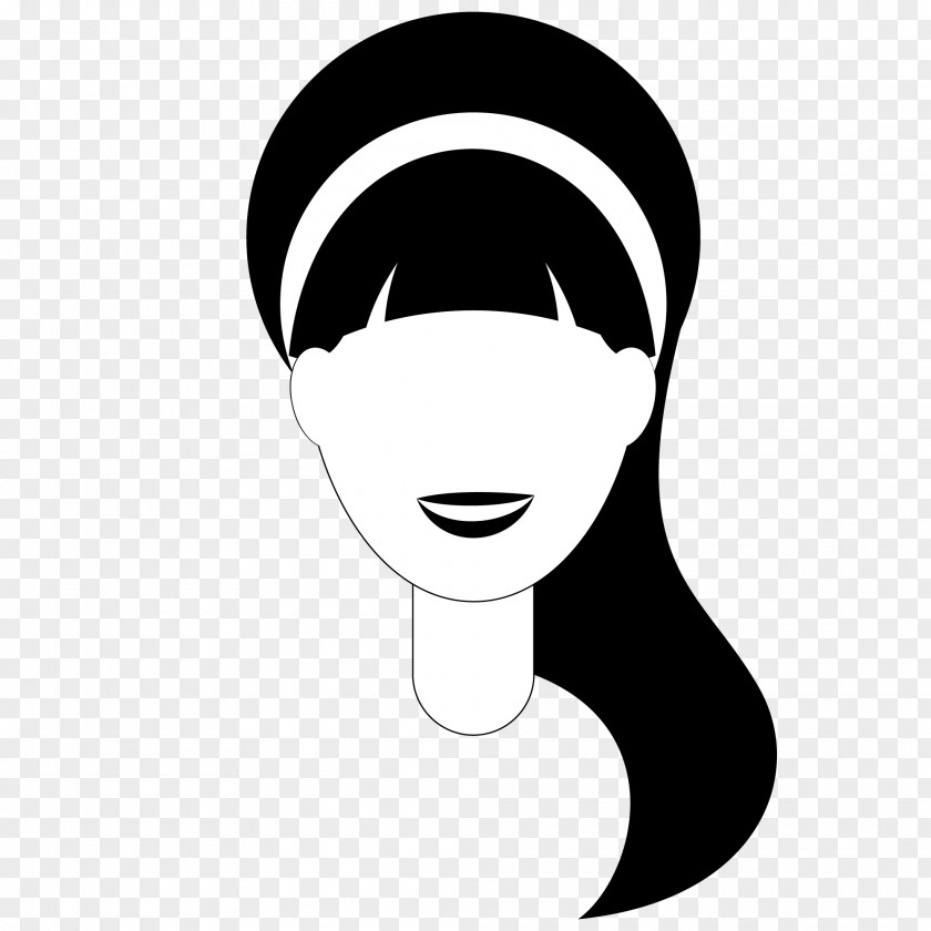 Hair Style Hairstyle Woman Black Razor PNG