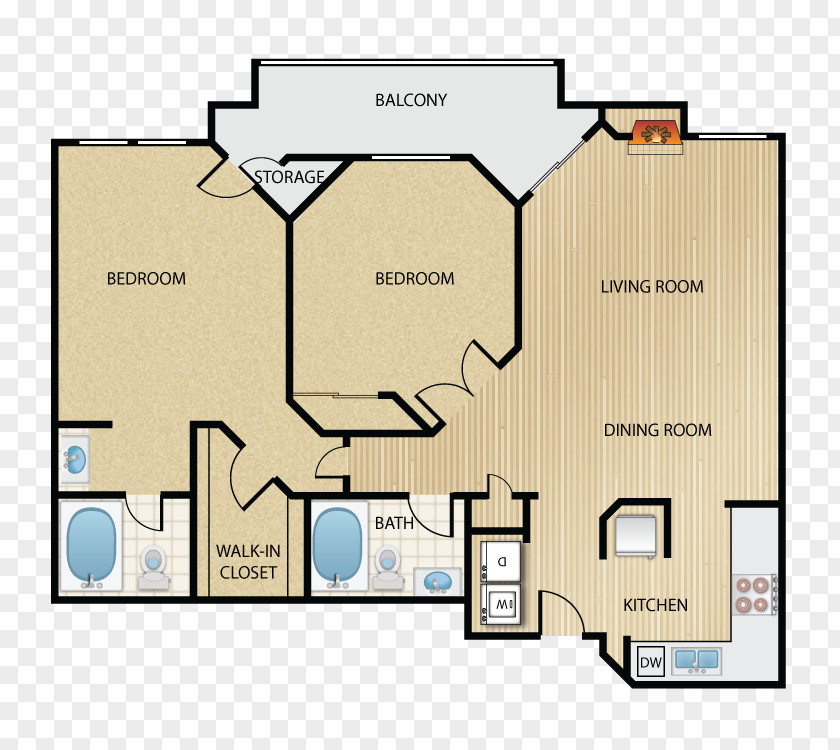 House Floor Plan Scott Villa Apartments PNG