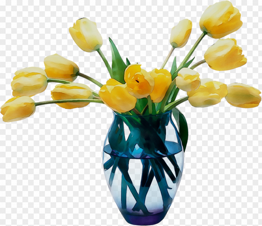 Tulip Floral Design Vase Cut Flowers PNG