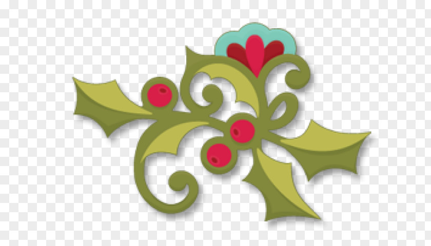 Flower Logo Christmas Ornament Silhouette PNG