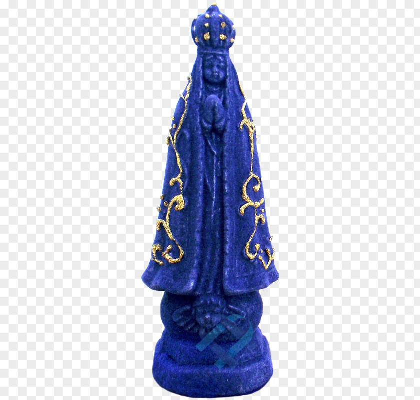 Nossa Senhora Cobalt Blue Figurine PNG