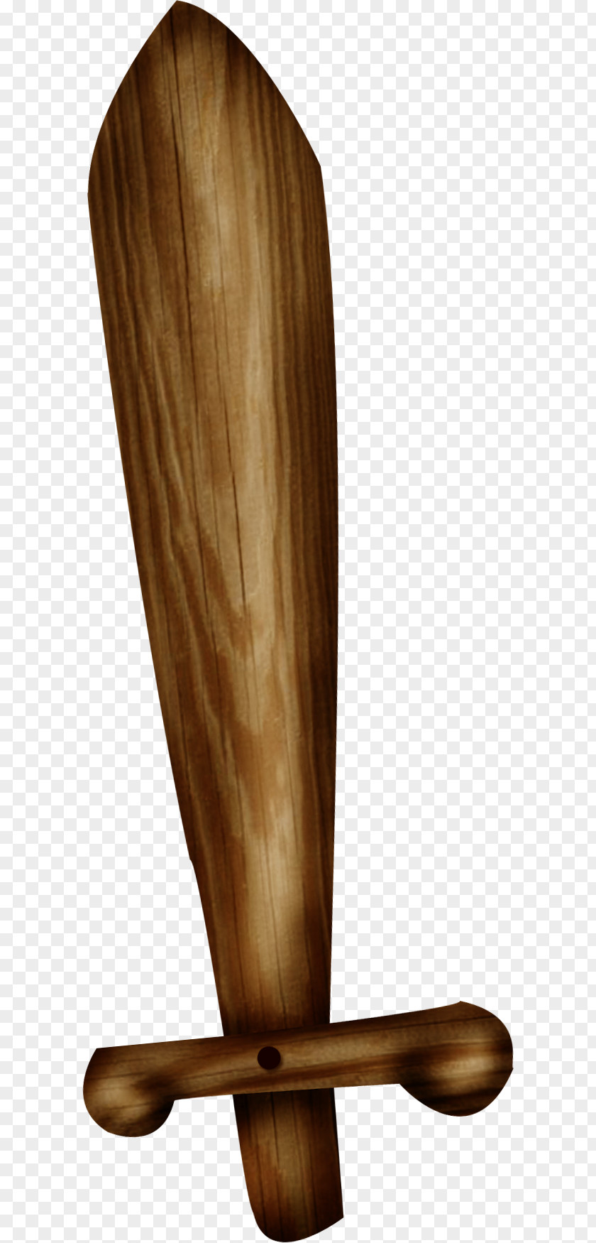 Pretty Brown Wooden Sword Bokken Icon PNG