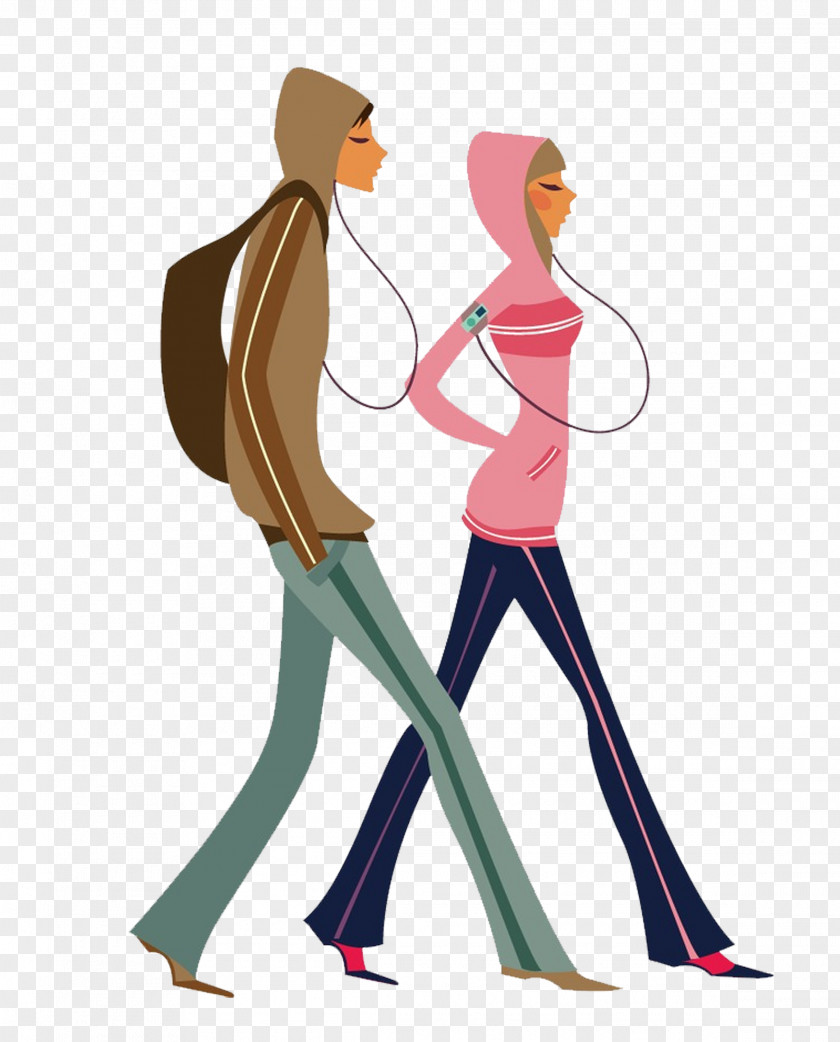 Two People Wearing Headphones Facebook Like Button Tag PNG