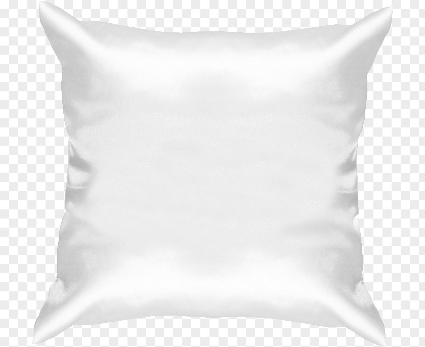 White Pillow Throw Cushion Black And PNG
