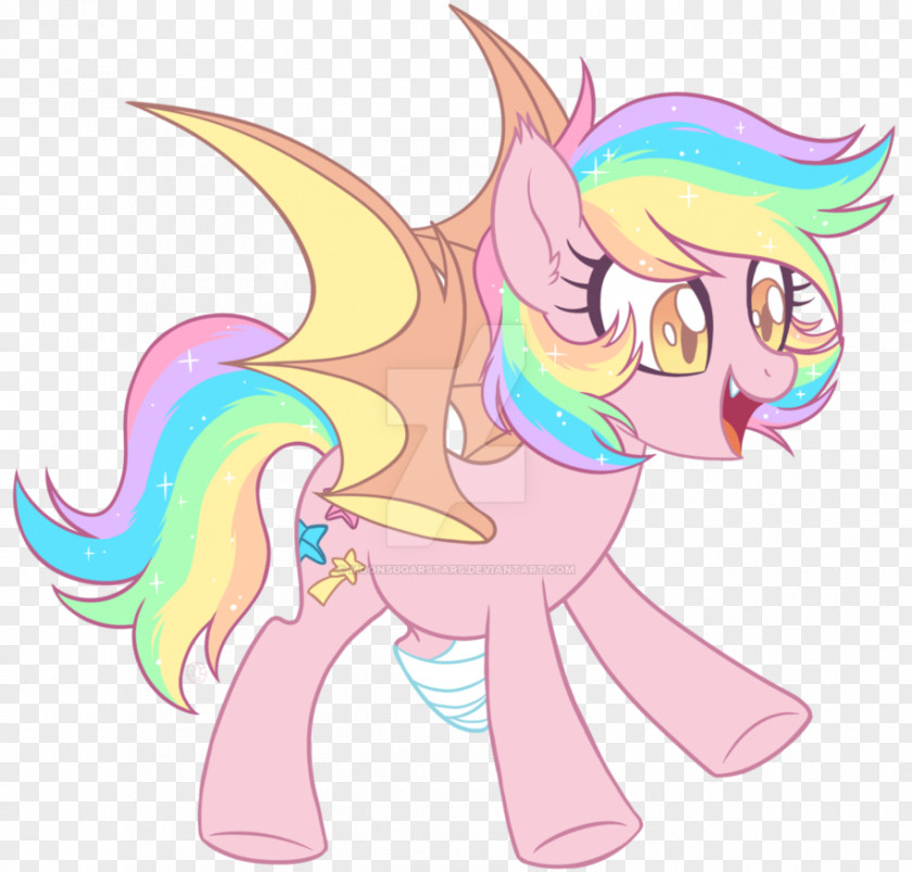 Bat Pony Paper Horse Pastel PNG