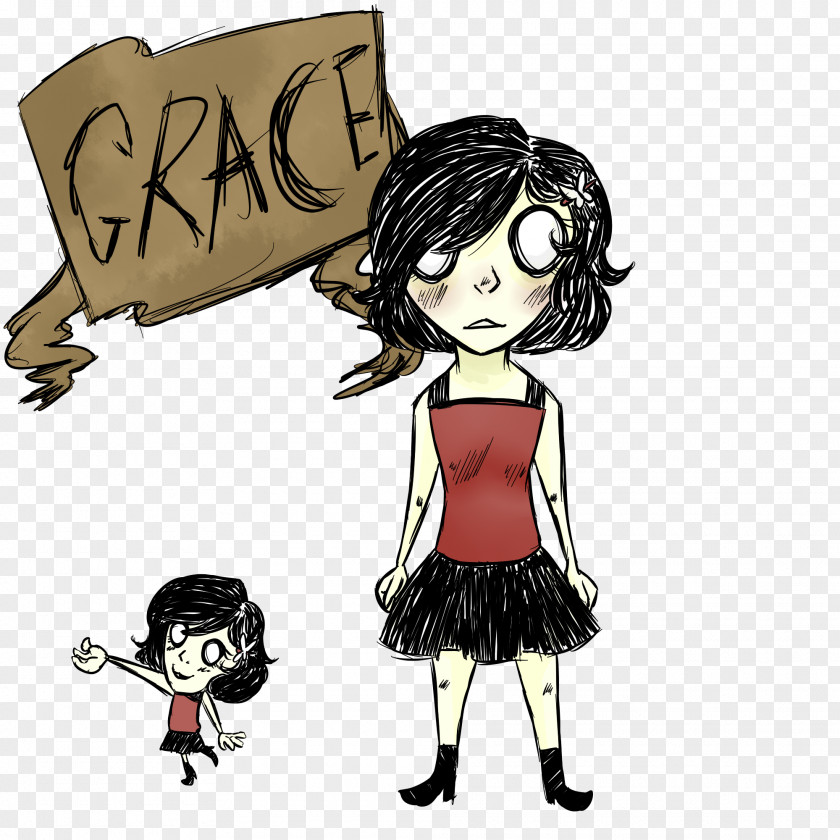 Don't Starve Cartoon Black Hair Character Fiction PNG