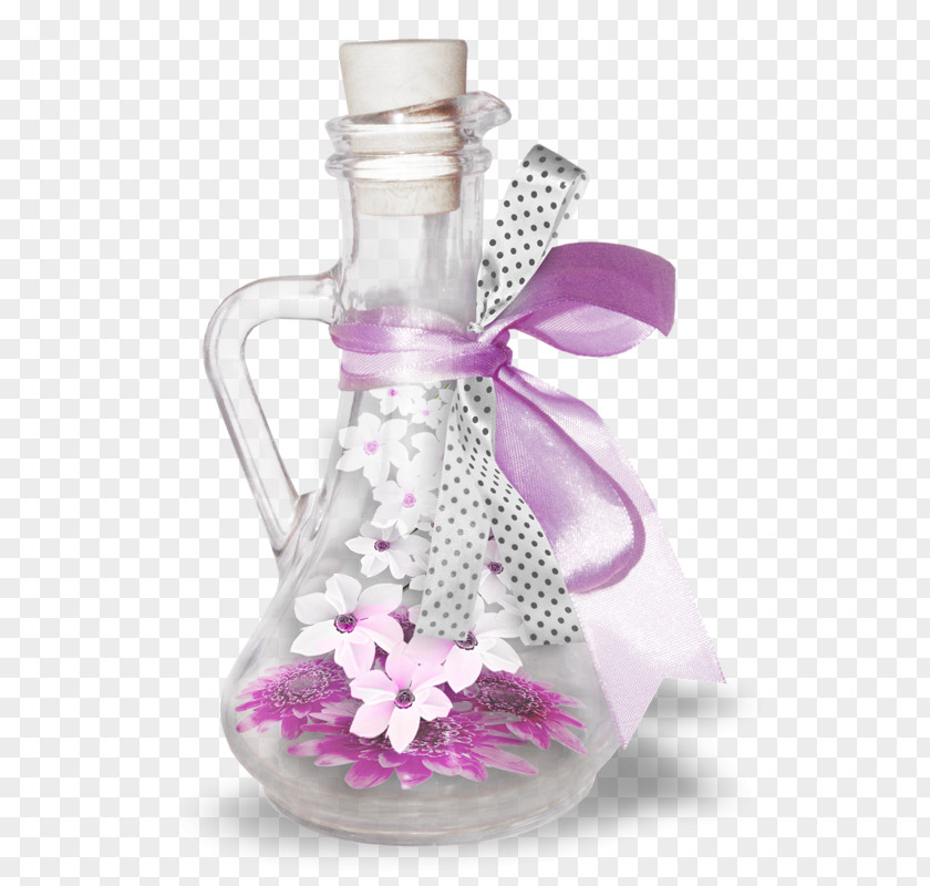 Glass Bottle Flowers In A Vase Still-Life With PNG