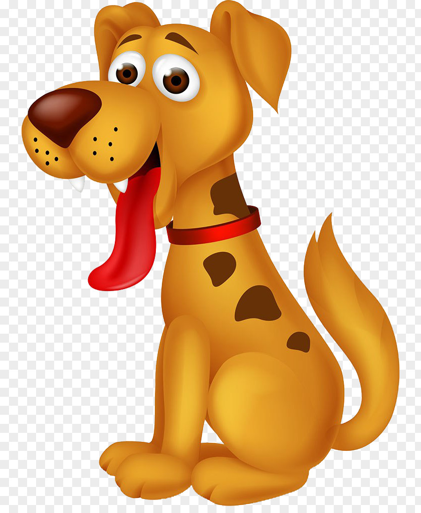 Standing Upright Puppy Dog Pet Sitting Illustration PNG