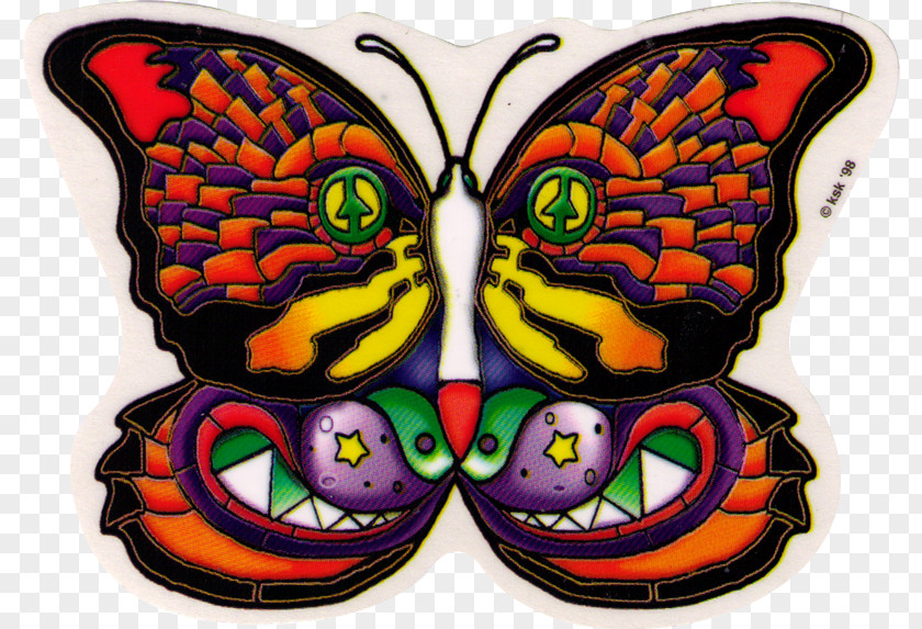 Butterfly Sticker Decal Monarch Butterflies Window Platin Art PNG