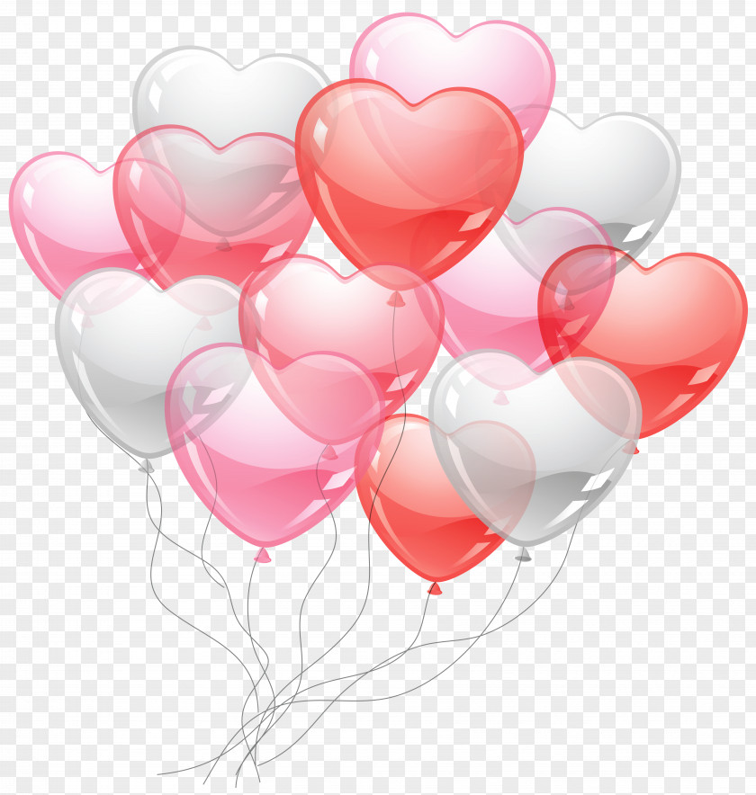 Heart Baloons PNG Picture Balloon Valentine's Day Clip Art PNG