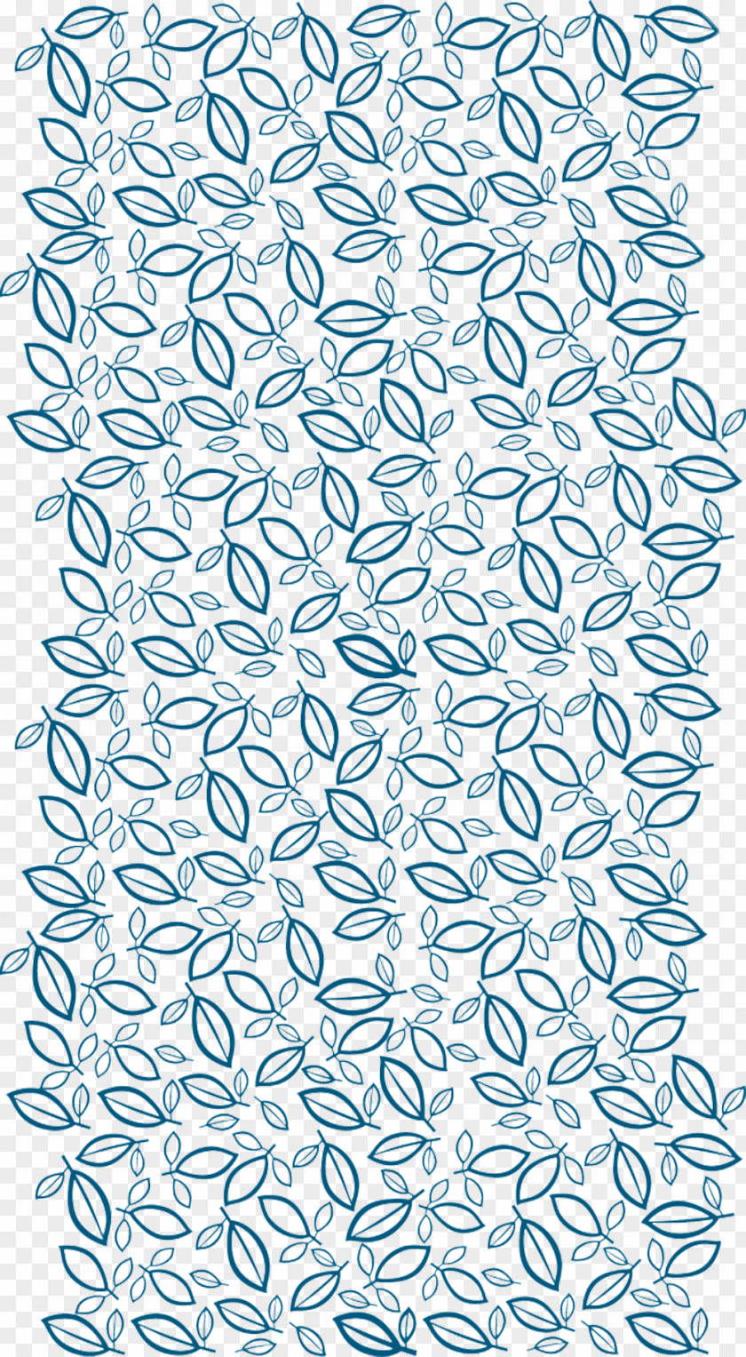 Blue Leaf Shading Picture Material Pattern PNG