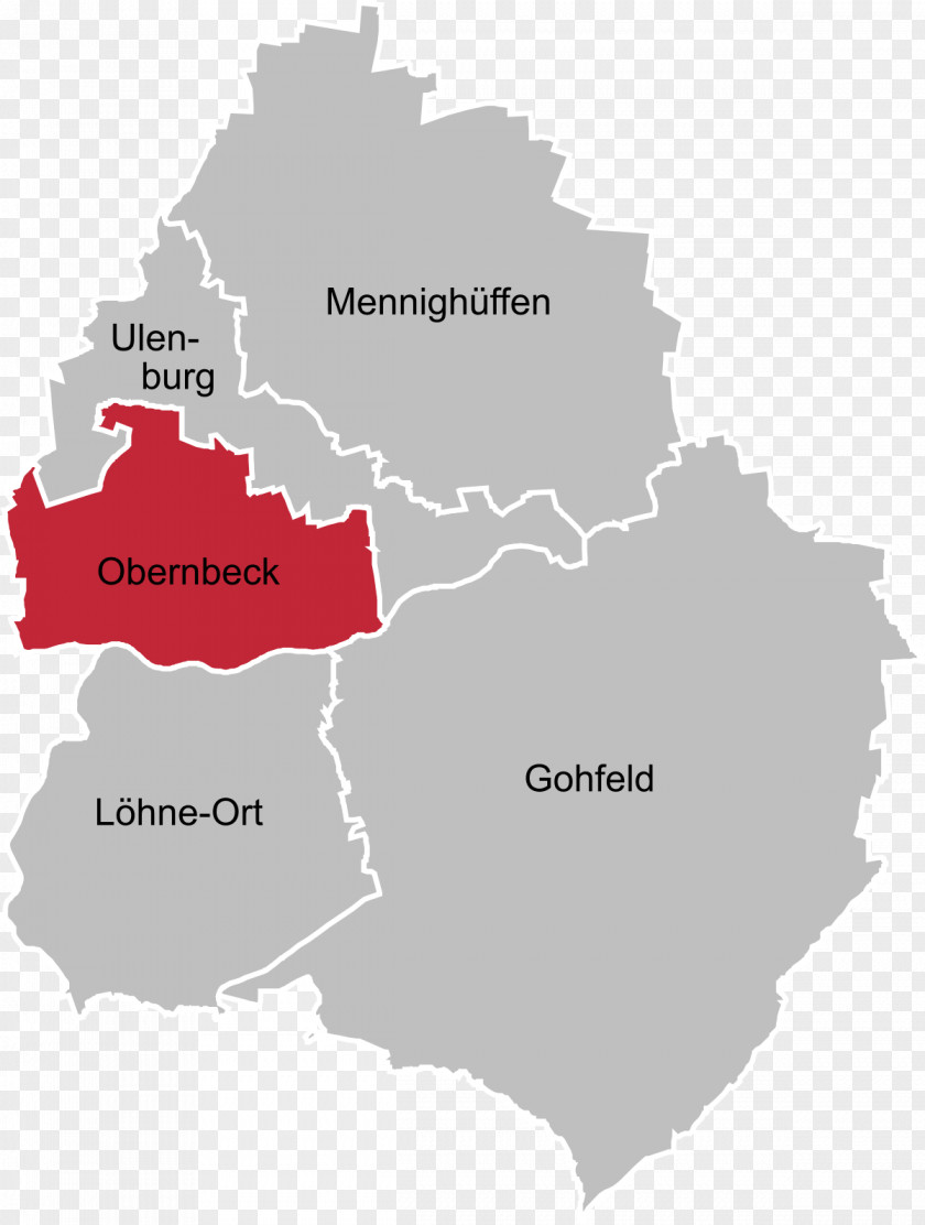 Egge Obernbeck Map Ortsteil Löhne Wikipedia PNG