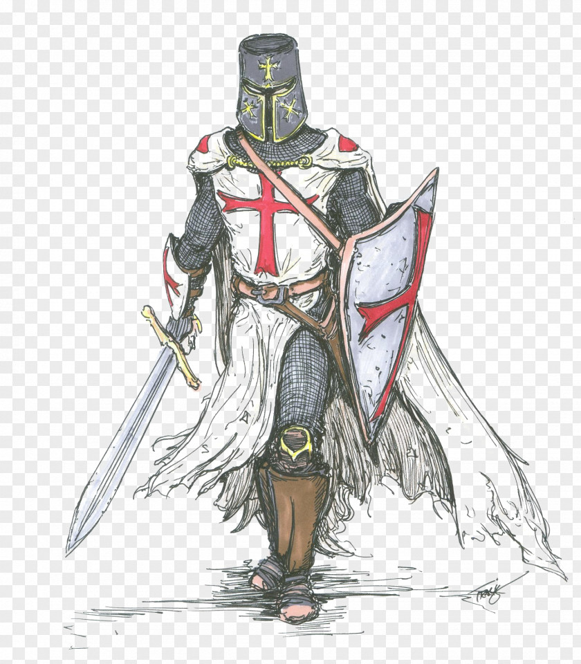 Knight Crusades Middle Ages Kingdom Of Jerusalem Knights Templar PNG