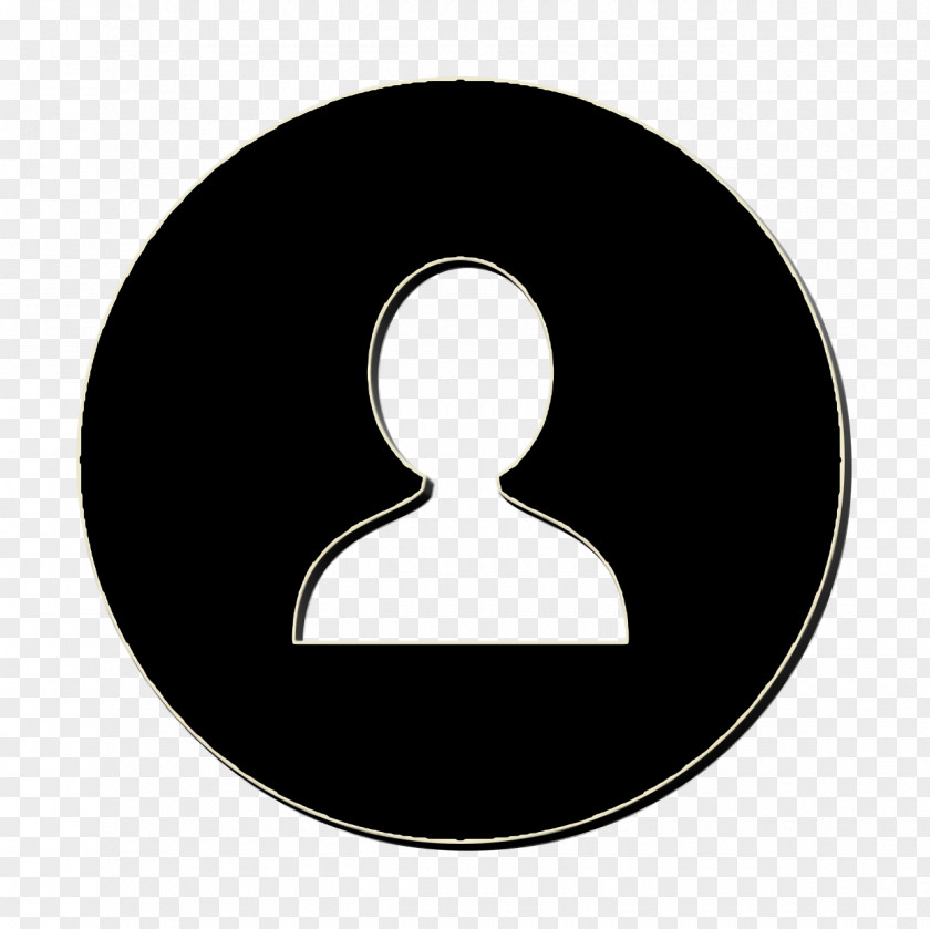 Oval Silhouette Customer Service Icon PNG