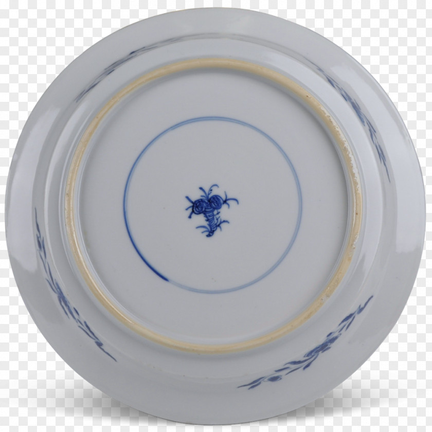 Plate Ceramic Blue And White Pottery Cobalt Saucer PNG