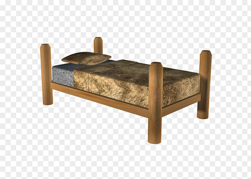 Wood Bed Frame Garden Furniture PNG