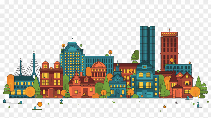 Animation Cartoon Skyline PNG