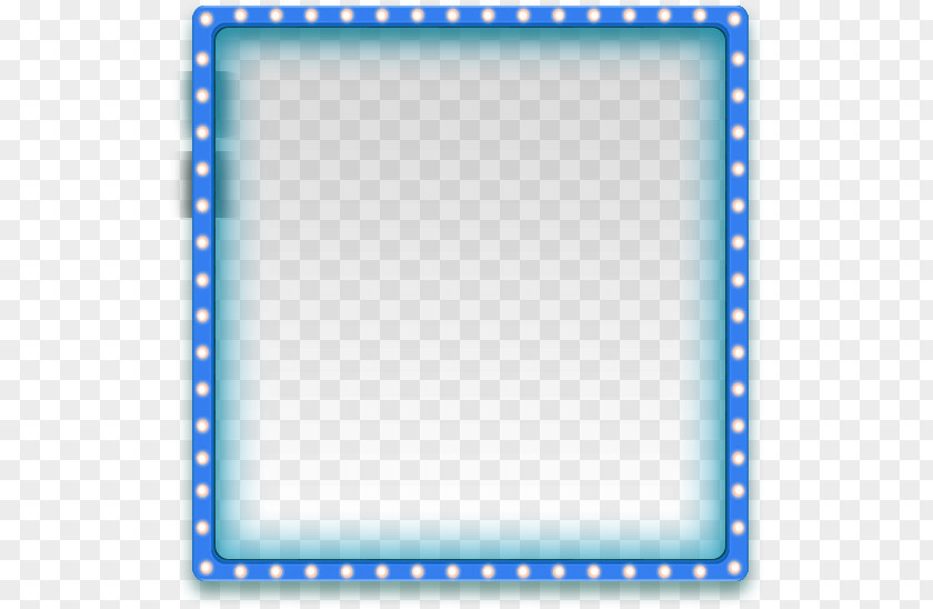 Blue Simple Frame Border Texture Clip Art PNG