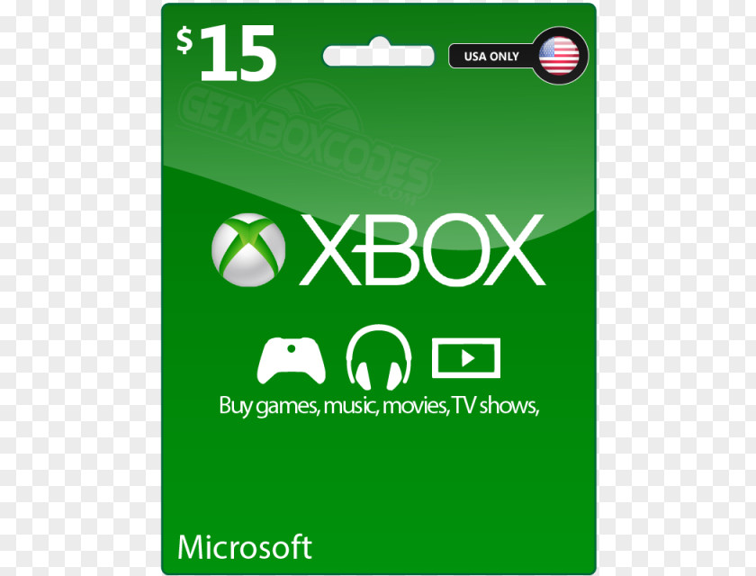 Certificate Gift Card Xbox 360 Live One Video Game PNG