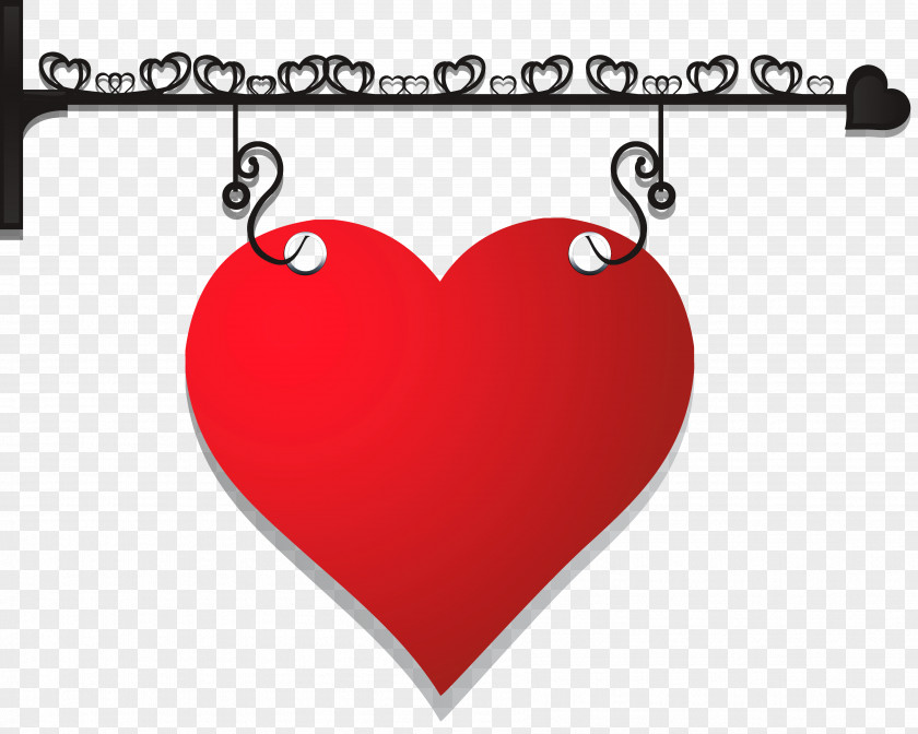 Decorative Heart Hanger PNG Clipart Picture Valentine's Day Clip Art PNG