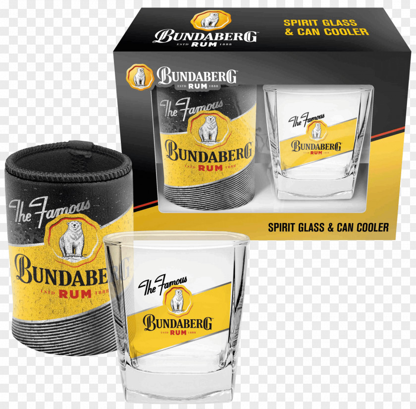 Glass Bundaberg Rum Distilled Beverage Cooler PNG
