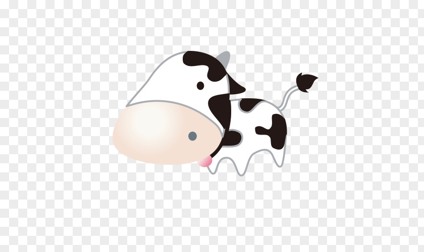Hand-painted Cute Cow PNG