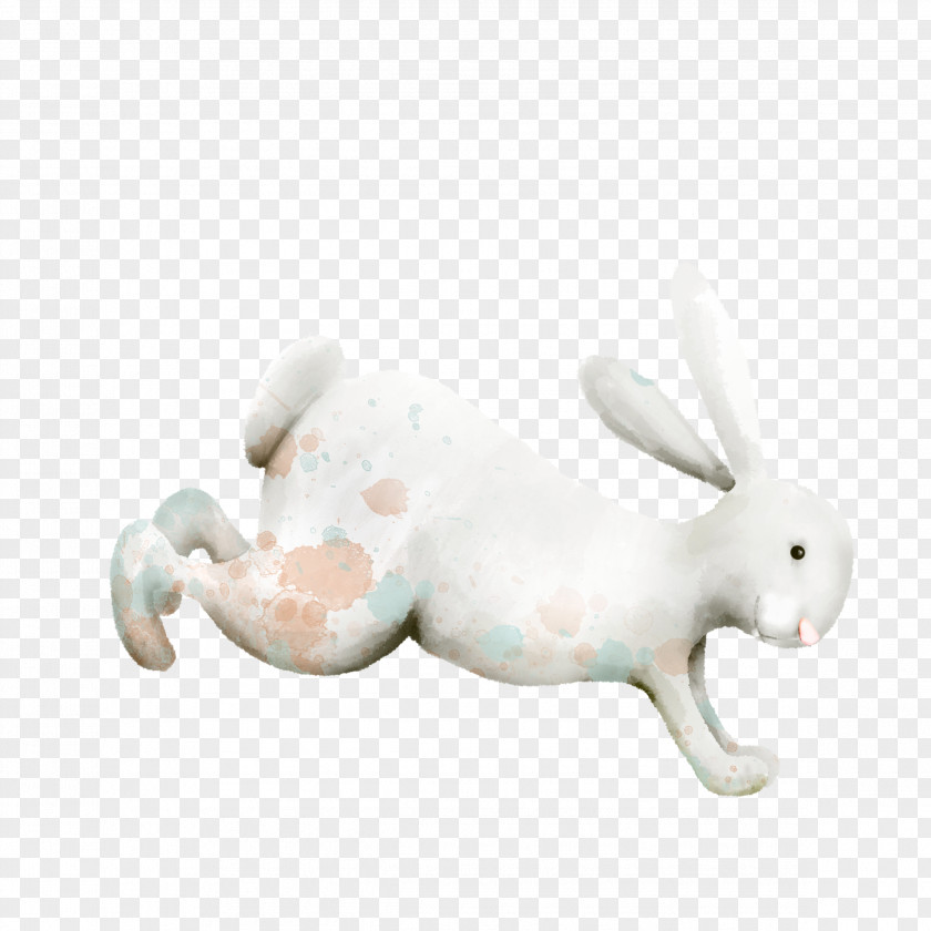Hand-painted Rabbit Domestic Easter Bunny Download PNG