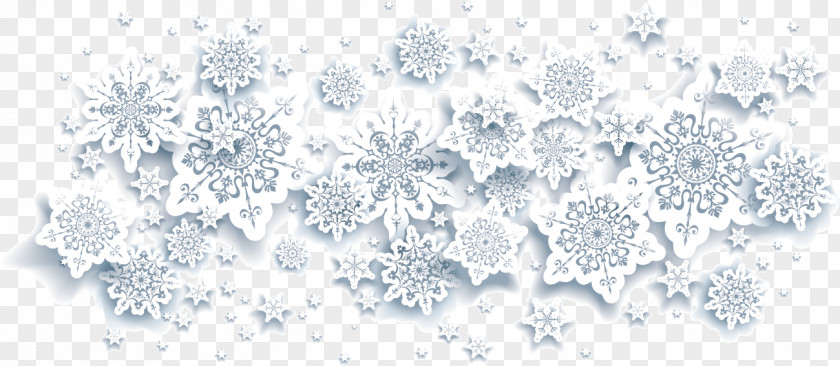 Creative Winter Snow Snowflake White Christmas PNG