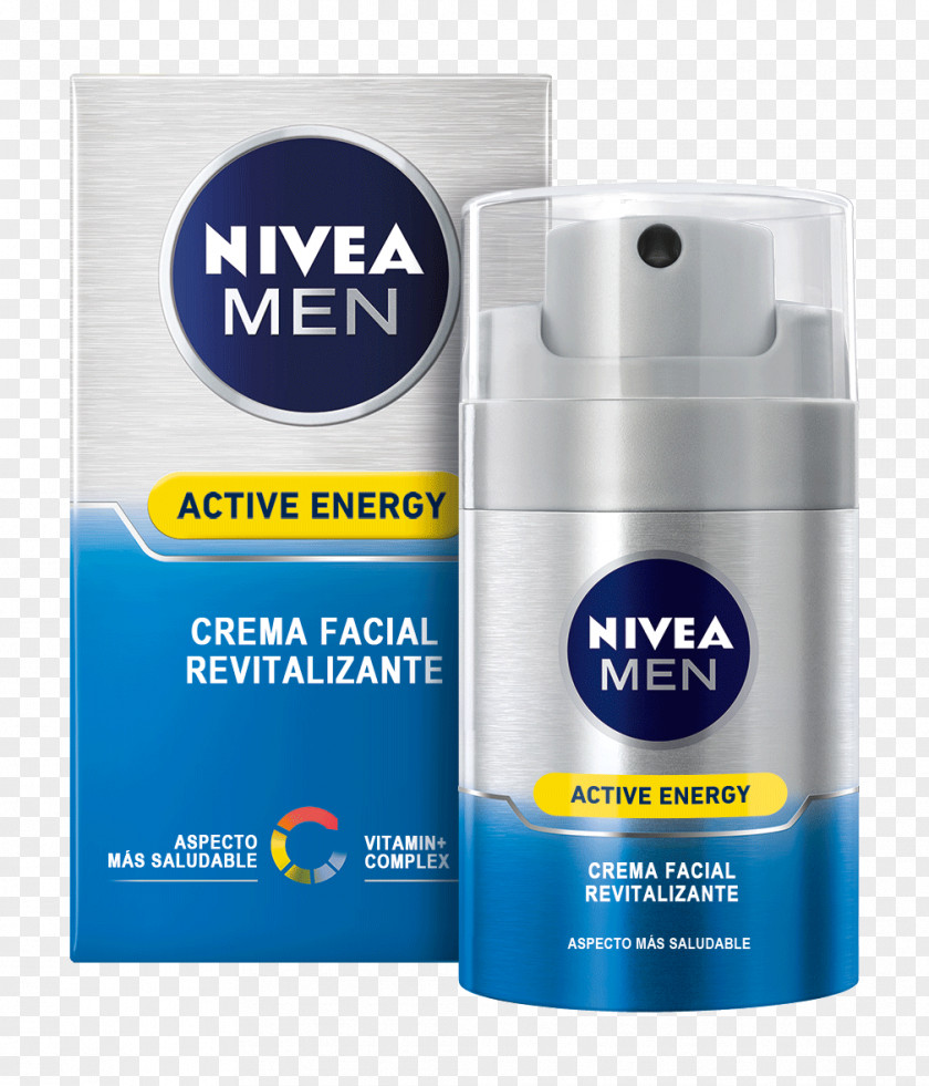 Face NIVEA Men Active Energy Gesichtspflege Creme Cream Moisturizer Aftershave PNG