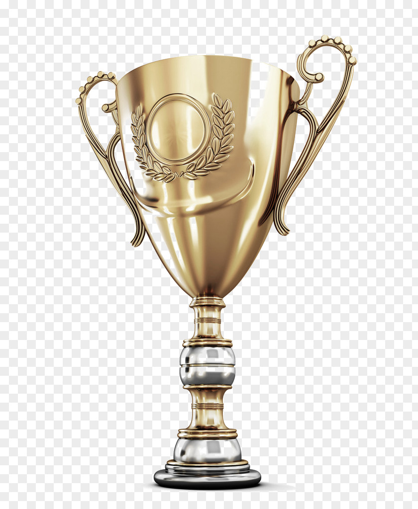 Golden Simple Trophy Decorative Pattern Business Company Box Industry PNG