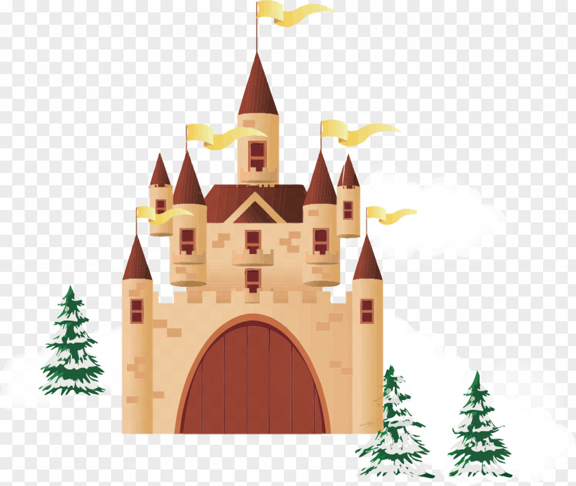 Snow Castle Cartoon PNG