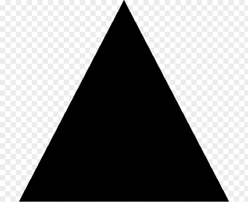 Triangle Equilateral Black Polygon Geometry PNG