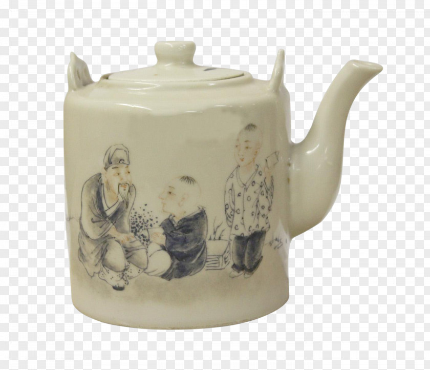 Kettle Teapot Ceramic Pottery Lid PNG