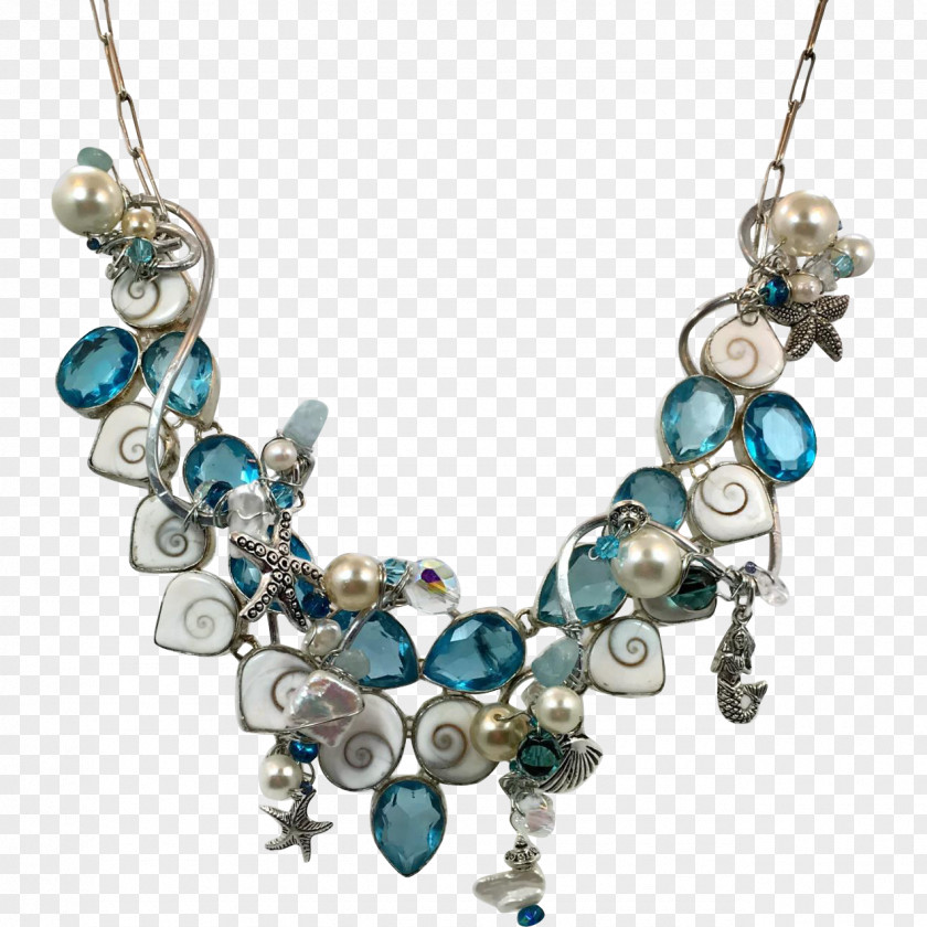 Necklace Turquoise Bead Ascot Tie Jewellery PNG