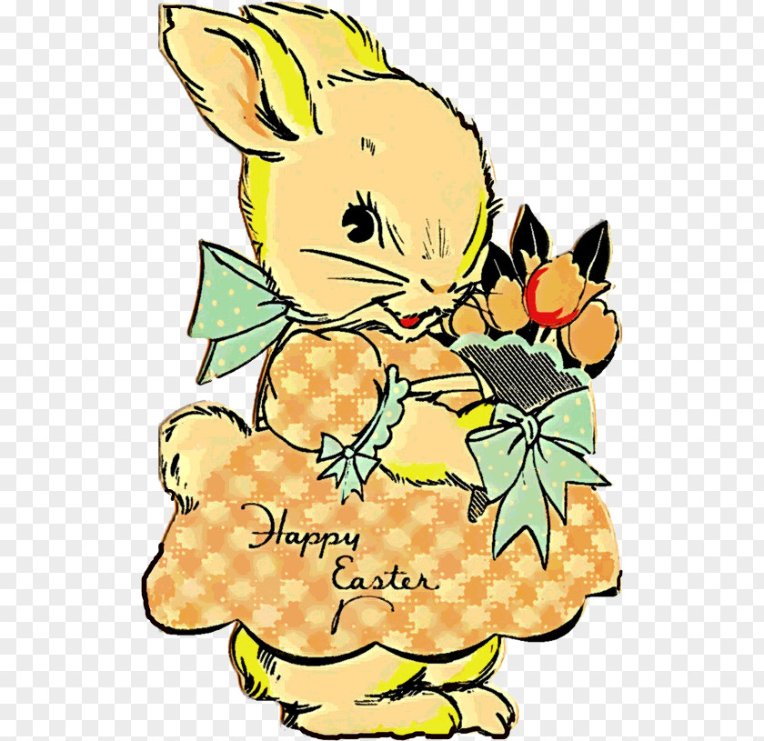 Ny Whiskers Easter Bunny Cat Floral Design PNG