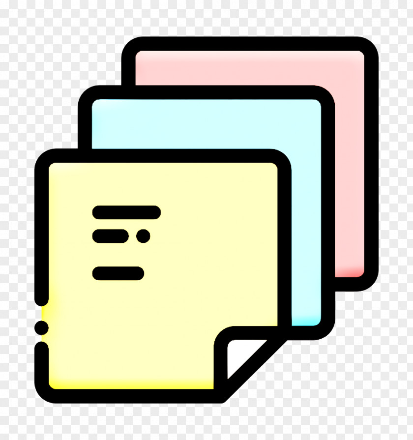 Stationery And Office Icon Post It Stack PNG