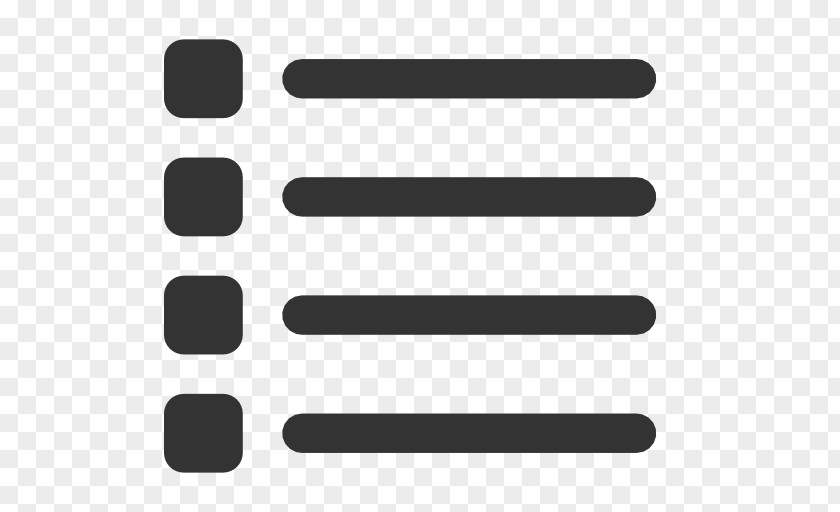 Timeline List Grid Icon 512x512 Pixel Black & White Download PNG