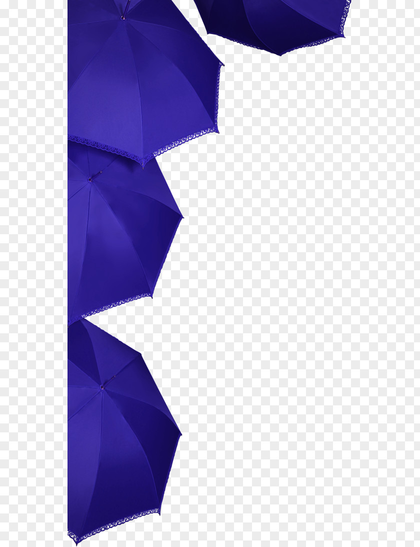 Blue Simple Umbrella Decorative Pattern Purple PNG