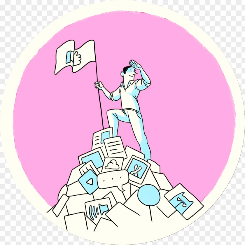 Fictional Character Sticker Cartoon Pink Circle PNG