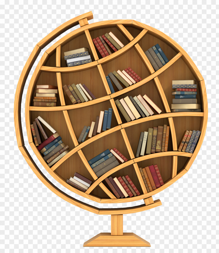 Globe Bookshelf Bookcase Shelf Stock Photography Wall PNG