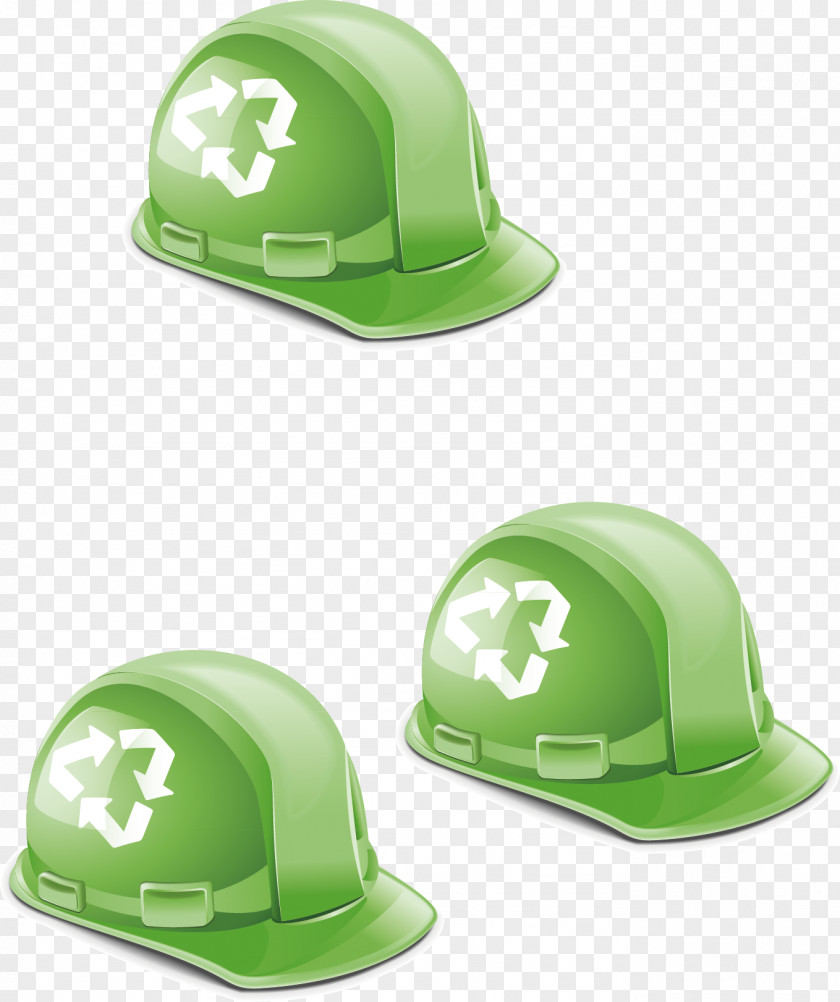 Green Hat Hard Environmental Protection PNG