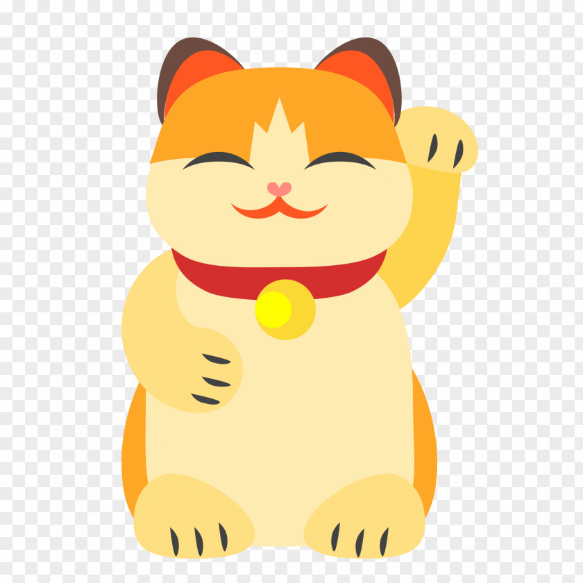 Maneki Neko Cat Kitten Clip Art PNG